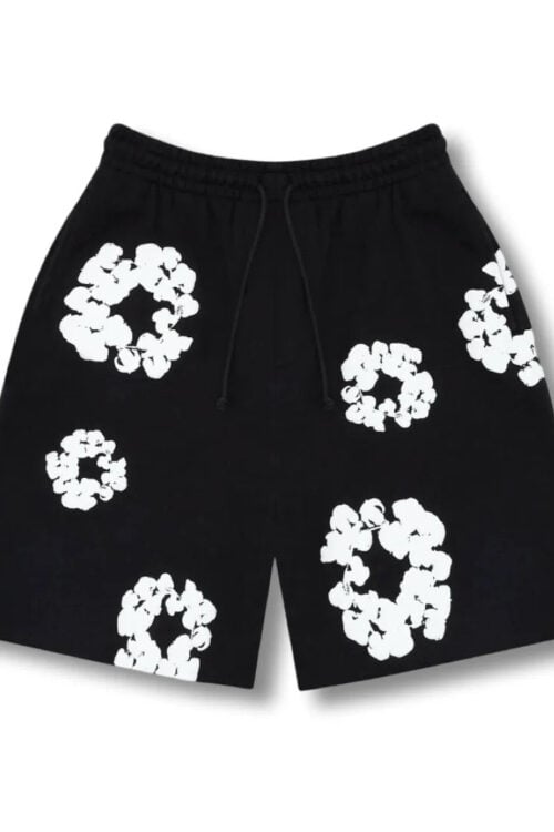 « Flower » Shorts Black