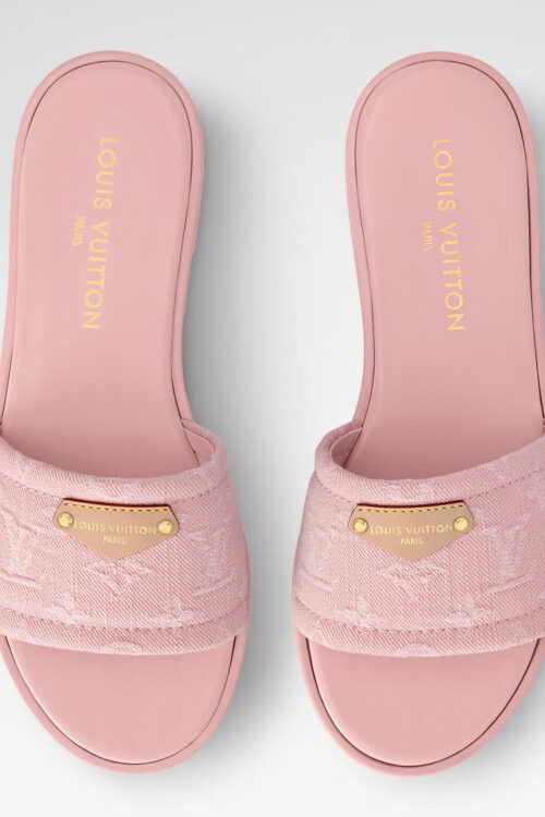 “LV“ PINKY DENIM SANDALS